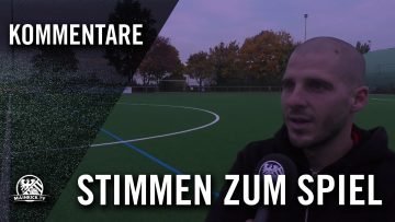 Die Stimmen zum Spiel ( TUS Nordenstadt- SV Frauenstein, Kreisoberliga Wiesbaden) | MAINKICK.TV