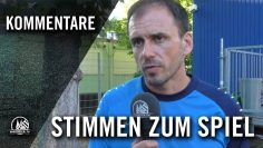 Die Stimmen zum Spiel | TuS Rot-Weiß Koblenz – TuS Koblenz (Oberliga Rheinland-Pfalz/Saar)