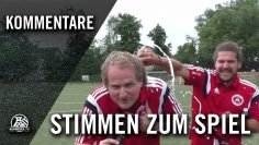Die Stimmen zum Spiel (TuSEM Essen – SC Werden-Heidhause, Relegation zur Bezirksliga)