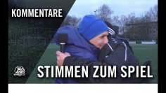 Die Stimmen zum Spiel | TV Jahn Hiesfeld – Sportfreunde Baumberg (24.Spieltag, Oberliga Niederrhein)