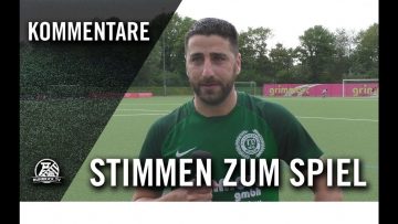 Die Stimmen zum Spiel | TVD Velbert – SV Union Velbert (30. Spieltag, Bezirksliga Niederrhein)
