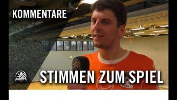 Die Stimmen zum Spiel | UfK Potsdam 08 – VfL 05 Hohenstein-Ernstthal (NOFV-Futsal-Regionalliga)