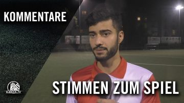 Die Stimmen zum Spiel | UH-Adler – HFC Falke (10. Spieltag, Bezirksliga Nord)