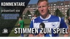 Die Stimmen zum Spiel | USC Paloma – Niendorfer TSV II  (Landesliga) | Präsentiert von FLENSBURGER