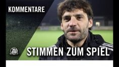 Die Stimmen zum Spiel | VfB Bottrop – SpVgg Sterkrade 06/07 (3. Runde, Kreispokal Oberhausen)