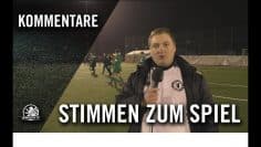 Die Stimmen zum Spiel | VfB Fortuna Biesdorf – B.W. Hohen Neuendorf (U19)