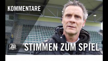 Die Stimmen zum Spiel | VfB Homberg – Wuppertaler SV (Viertelfinale, Niederrheinpokal)