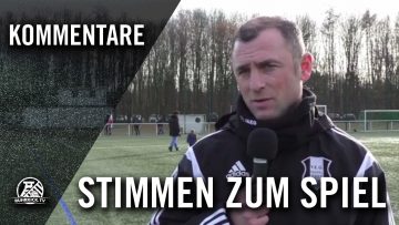 Die Stimmen zum Spiel (VfB Hüls – YEG Hassel, Testspiel) | RUHRKICK.TV