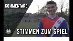 Die Stimmen zum Spiel | VfL 93 Hamburg U19 – Eintracht Lokstedt U19 (9. Spieltag, Landesliga-U19)