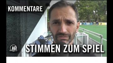 Die Stimmen zum Spiel | VfL Alfter – FC BW Friesdorf (4. Spieltag, Mittelrheinliga)