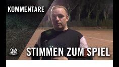 Die Stimmen zum Spiel | VfL Herne – VfB Börnig (1.Runde, Kreispokal Herne)