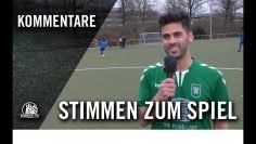 Die Stimmen zum Spiel | VfL Lohbrügge – Wedeler TSV (Viertelfinale, Pokal)