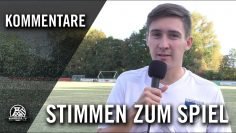 Die Stimmen zum Spiel | VFL Schwerte – ETuS/DJK Schwerte (9. Spieltag, Bezirksliga Staffel 6)