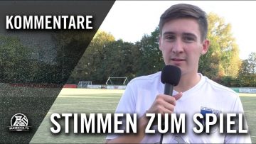 Die Stimmen zum Spiel | VFL Schwerte – ETuS/DJK Schwerte (9. Spieltag, Bezirksliga Staffel 6)