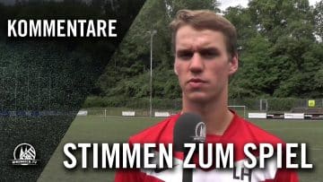 Die Stimmen zum Spiel (VfR Bachem – BC Stotzheim, U17 B-Junioren, Qualifikation zur Sonderstaffel)