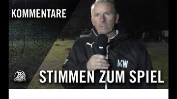 Die Stimmen zum Spiel | Vogelheimer SV – SG Kupferdreh (4. Runde, Kreispokal, Essen)