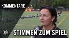 Die Stimmen zum Spiel (Vorwärts Spoho 98 – Borussia Mönchengladbach II, Frauen-Regionalliga West)