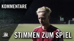 Die Stimmen zum Spiel (Walddörfer SV – FC Teutonia 05, U15 C-Junioren, Oberliga) | ELBKICK.TV