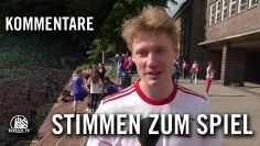 Die Stimmen zum Spiel (Walddörfer SV – TuS Berne, Bezirksliga Nord) | ELBKICK.TV