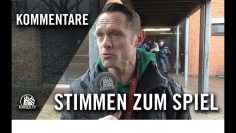 Die Stimmen zum Spiel | Wedeler TSV – FC Süderelbe (27. Spieltag, Oberliga Hamburg)