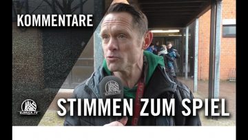 Die Stimmen zum Spiel | Wedeler TSV – FC Süderelbe (27. Spieltag, Oberliga Hamburg)