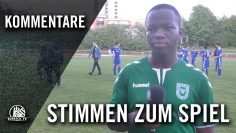 Die Stimmen zum Spiel | Wedeler TSV U16 – USC Paloma U16 (U16-Pokal, Viertelfinale)