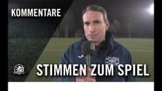 Die Stimmen zum Spiel | Weissenseer FC – FSV Spandauer Kickers (3. Runde, Landespokal)