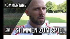 Die Stimmen zum Spiel | Westfalia Herne – Hammer SpVg (4. Spieltag, Oberliga Westfalen)