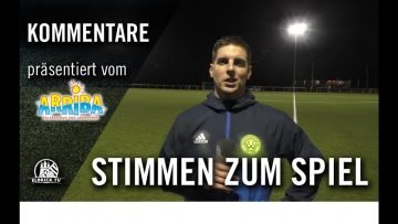 Die Stimmen zum Spiel | Willinghusener – Concordia (16. Spieltag. Kreisk.) | Präsentiert von ARRIBA