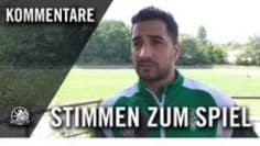 Die Stimmen zum Spiel | Wittenauer SC Concordia – Berlin Hilalspor (27. Spieltag, Landesliga)