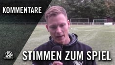 Diue Stimmen zum Spiel (SV Horst-Emscher – TuS Haltern, U19 A-Junioren, Bezirksliga, Staffel 5)