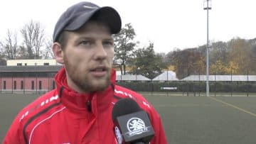 Dominik Ludwig (Trainer Berliner Athletik Klub 07) und Dennis Galleski (Trainer SC Staaken)