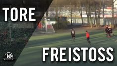 Flatter Freistoß von Sandro Grym (VFL Leverkusen, U19 A-Jugend) | RHEINKICK.TV