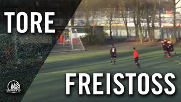 Flatter Freistoß von Sandro Grym (VFL Leverkusen, U19 A-Jugend) | RHEINKICK.TV