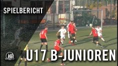 Fortuna Köln U17 – SV Deutz 05 U17 (23. Spieltag, B-Junioren Mittelrheinliga)