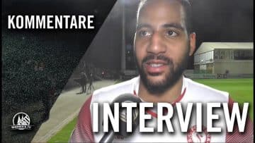 Fortunas Siegtorschütze Boné Uaferro über den Derbysieg im Pokal