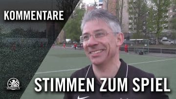 Frank Mrowetz (1. FC Lübars) und Sven Fiedler (1. FC Union) – Stimmen zum Spiel | SPREEKICK.TV