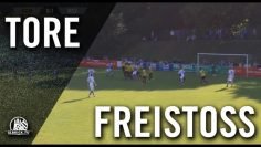 Freistoß-Hammer von Kevin Wolze (MSV Duisburg)