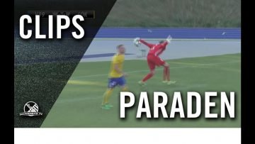 Freistoß pariert | Parade von Christoph Hanf (Lok Leipzig)