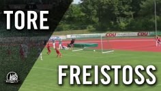 Freistoßknaller von Jonas Hildebrandt (1. FC Köln, U21) | RHEINKICK.TV