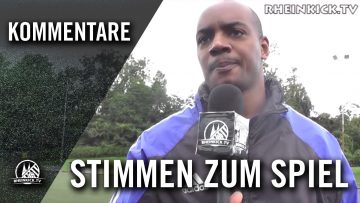 G. Misaini (CfR Buschbell/Munzur) und M. Skorzenski (SpVg. Frechen) –  Die Stimmen zum Spiel