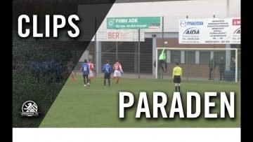 Gerade so über den Kasten gelenkt! Parade von Justin Werner (SC Borsigwalde)