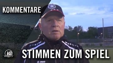 Günther Lang (Rheinsüd Köln) und Manfred Schadt (FC Viktoria Köln) – Die Stimmen