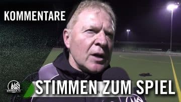 Günther Lang (Trainer FC Rheinsüd Köln U19) und Helge Hohl (Trainer TSV Hertha Walheim U19)