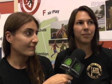 Hanyah Holletzek & Franziska Würtz (beide SV Blau Weiss) schauen auf die neue Saison | SPREEKICK.TV