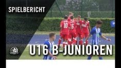 Hertha BSC U16 – 1. FC Union Berlin U16 (22. Spieltag, B-Junioren-Regionalliga Nordost)
