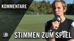 Heyke (Lübars) u. Gesche (Adler) – Stimmen (Lübars – Adler, U17, Frauen Verbandsl.) | SPREEKICK.TV