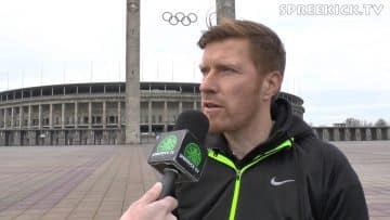 Interview mit Andreas Zecke Neuendorf (Traditionsmannschaft Hertha BSC) zum AOK-Traditionsmasters