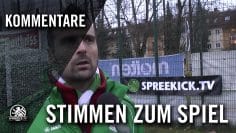 Interview mit T.Beck (TSV Rudow) und M.Zschiesche (Füchse) – Stimmen zum Spiel | SPREEKICK.TV