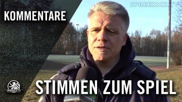 Jörg Riedel (SC Staaken) und Jürgen Beyer (SC Gatow) – Stimmen zum Spiel | SPREEKICK.TV